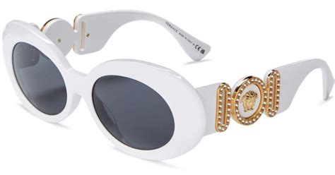 versace white round sunglasses|original versace sunglasses.